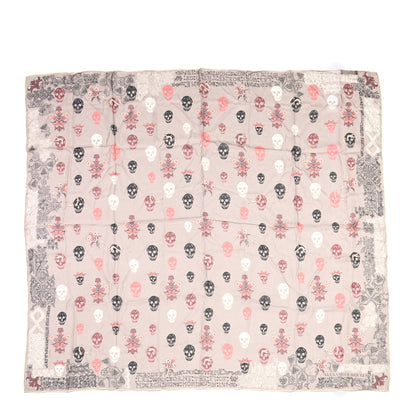Alexander McQueen Silk Chiffon Skull Scarf 1 of 5
