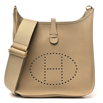 Hermes Taurillon Clemence EVELYNE III PM Trench 1 of 11