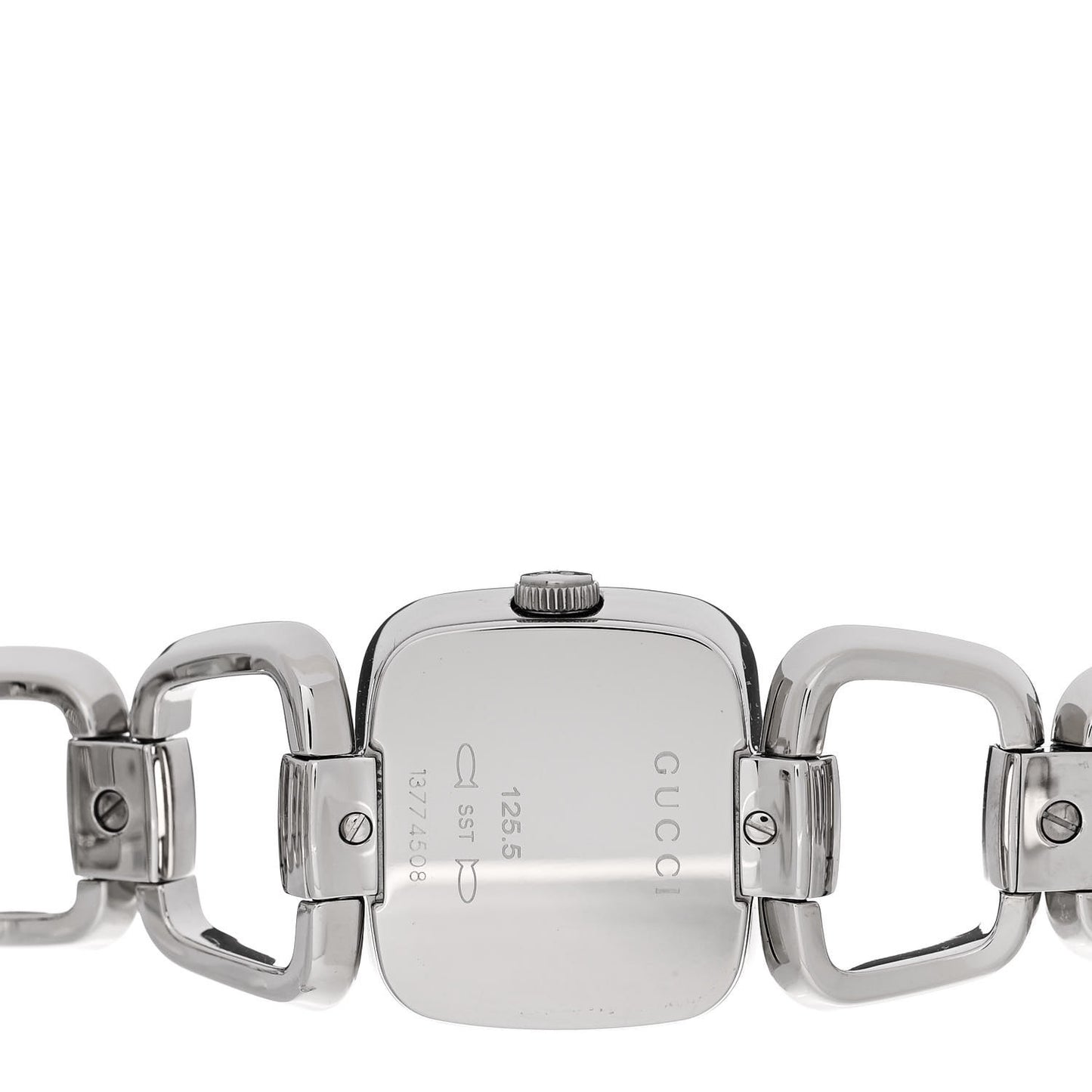 Stainless Steel Diamond 24mm G-Gucci Square Quartz Watch Brown