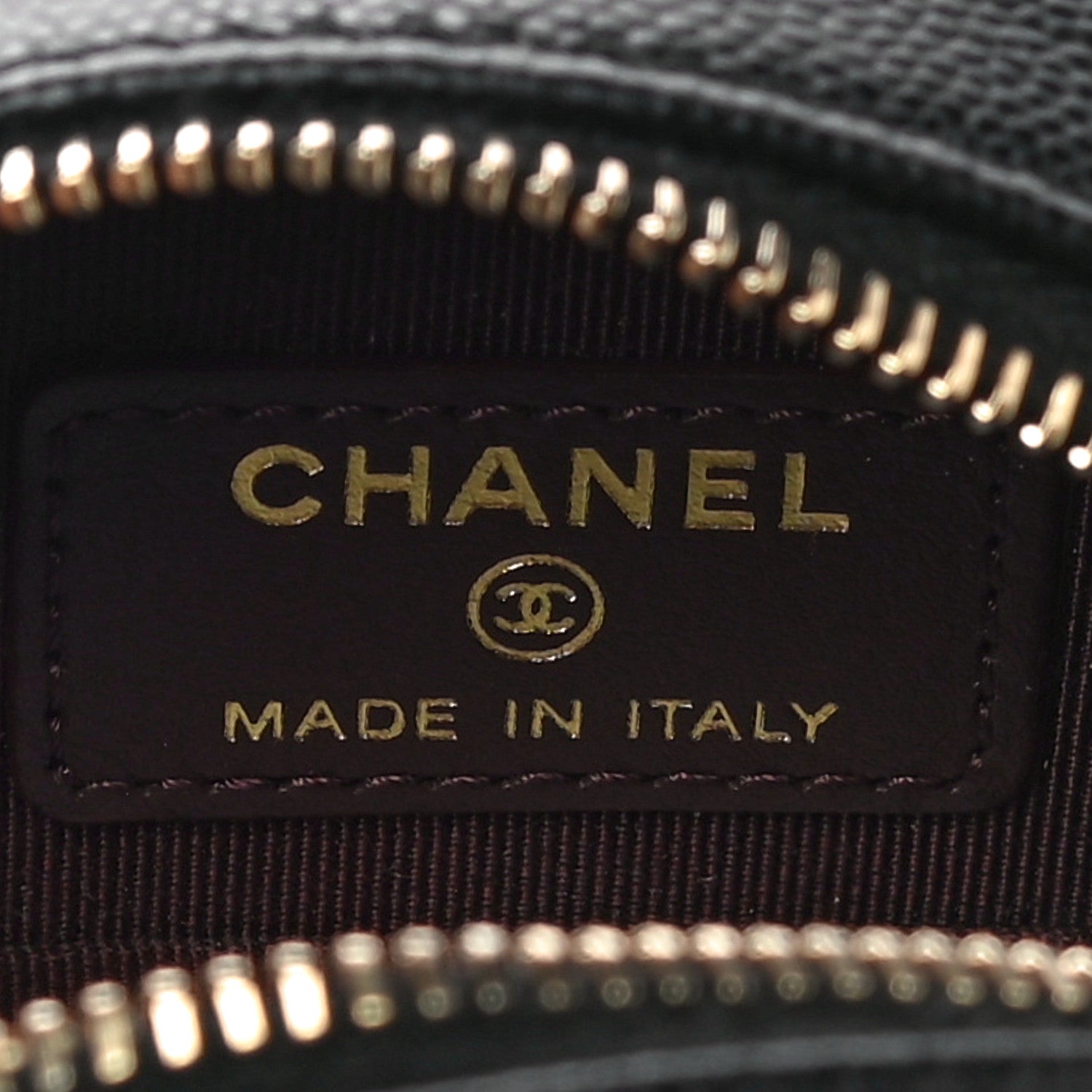 Chanel Caviar Quilted Round Clutch With Chain Black 6 of 10