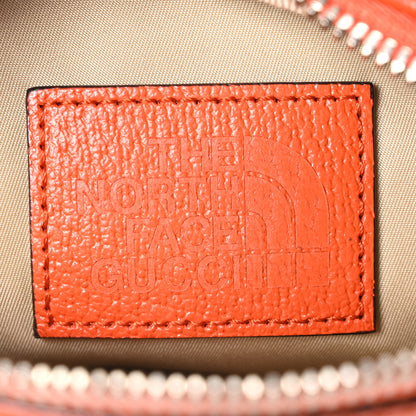 Gucci X THE NORTH FACE Monogram Textured Dollar Calfskin Embroidered Belt Bag Beige Ebony Mystic White Deep Orange 6 of 10