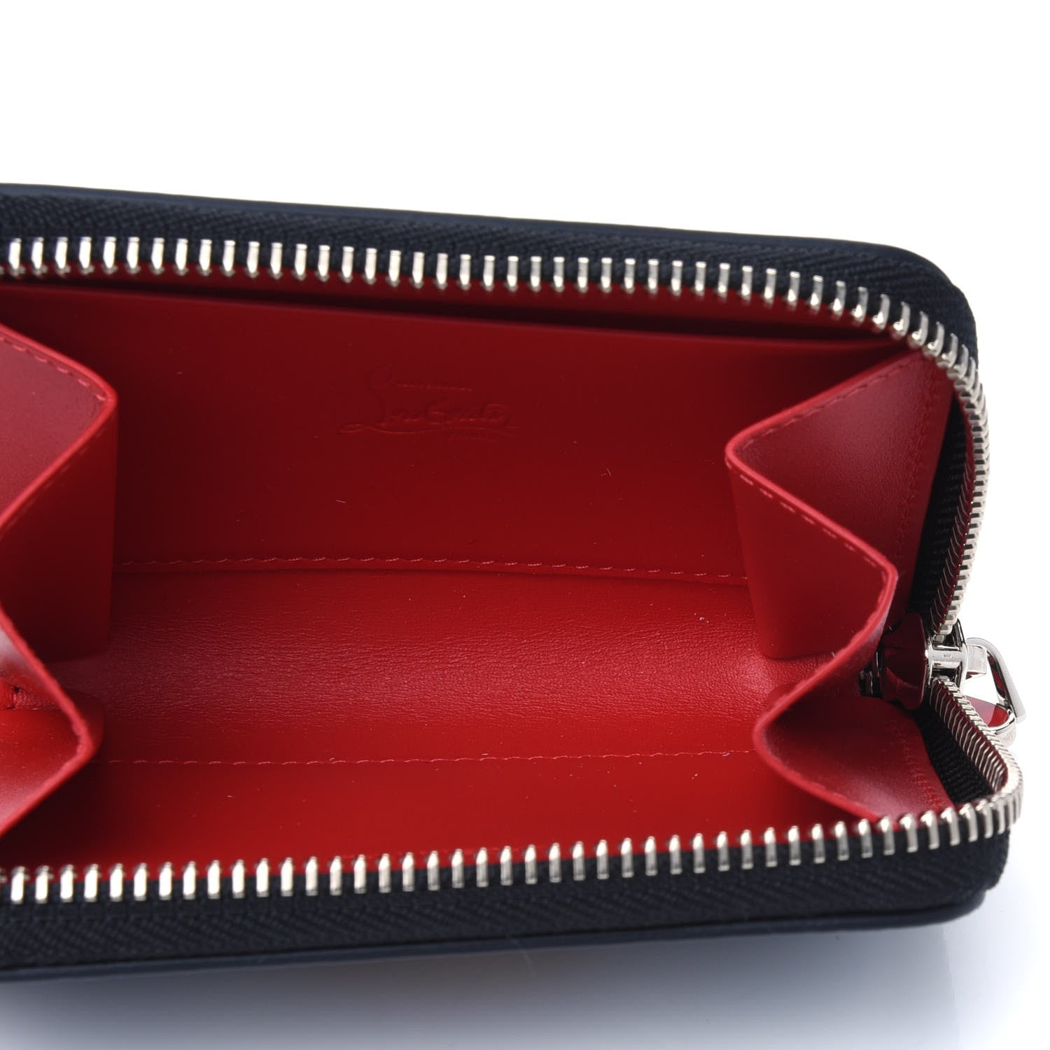 Christian Louboutin Calfskin Mexiloubi Panettone Coin Purse Bleu Nuit 4 of 4