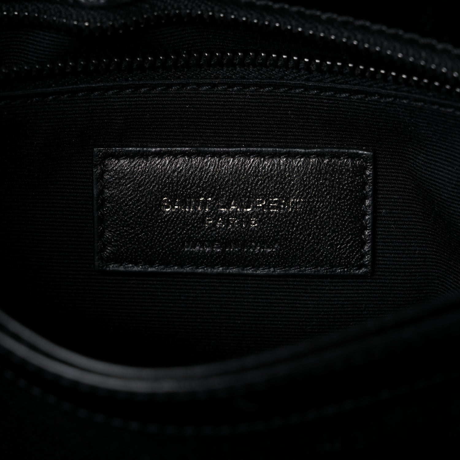 Saint Laurent Calfskin Y Quilted Monogram Toy Loulou Crossbody Bag Black 7 of 10