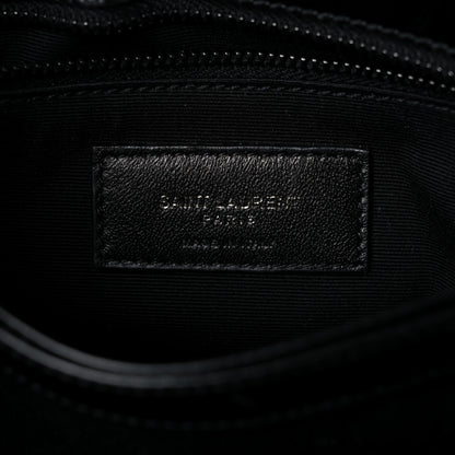 Saint Laurent Calfskin Y Quilted Monogram Toy Loulou Crossbody Bag Black 7 of 10