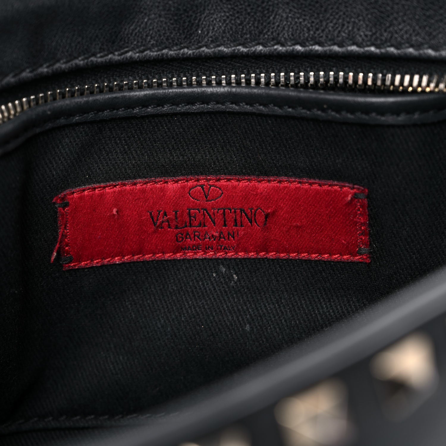 Valentino Garavani Calfskin Rockstud Camera Crossbody Bag Black 6 of 12