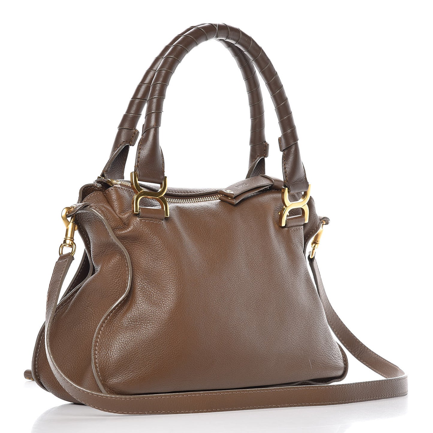 Calfskin Medium Marcie Satchel Seed