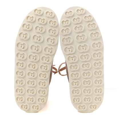 Gucci New Canvas GG Monogram Womens Tennis 1977 High Top 55mm Platform Sneakers 38 Skin Rose Dark Skin Rose 6 of 8