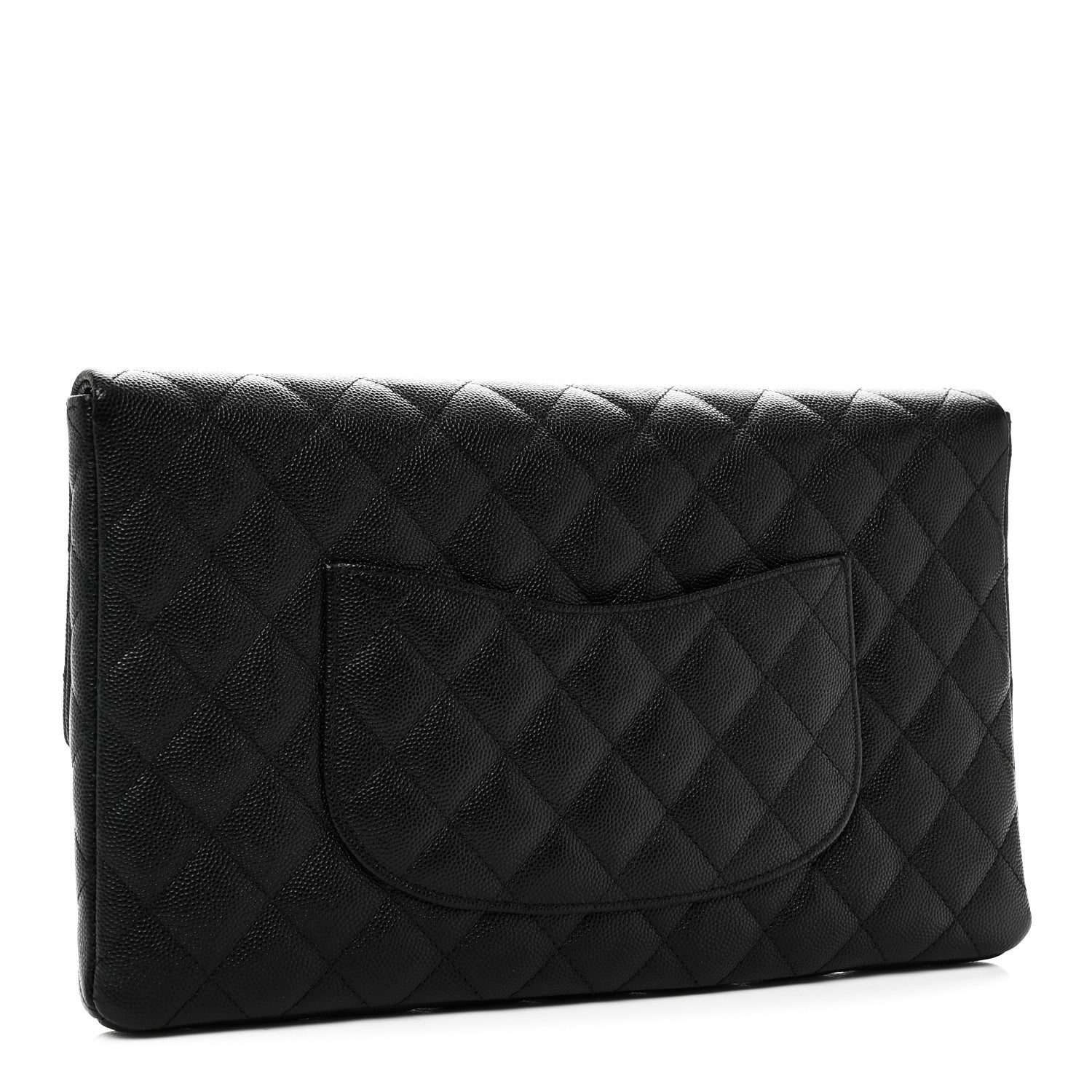 Chanel Caviar Quilted Flap Clutch Black 4 of 10