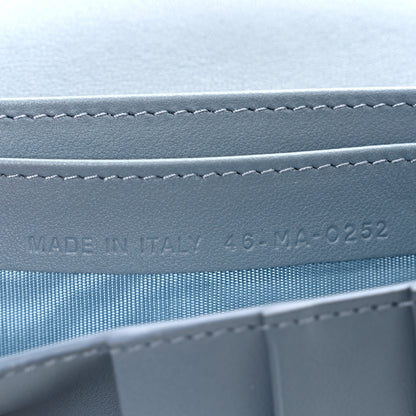 Christian Dior Goatskin Saddle Wallet Cloud Blue 7 of 10
