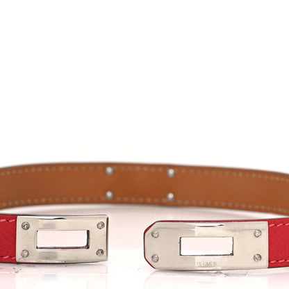 Hermes Epsom Kelly Double Tour Bracelet XS Rouge Casaque 4 of 6