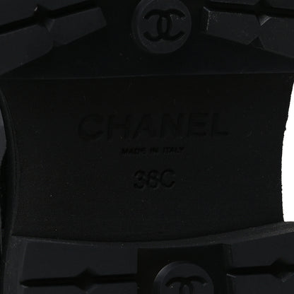 Chanel Patent Calfskin Ankle Boots 38 Black 7 of 10
