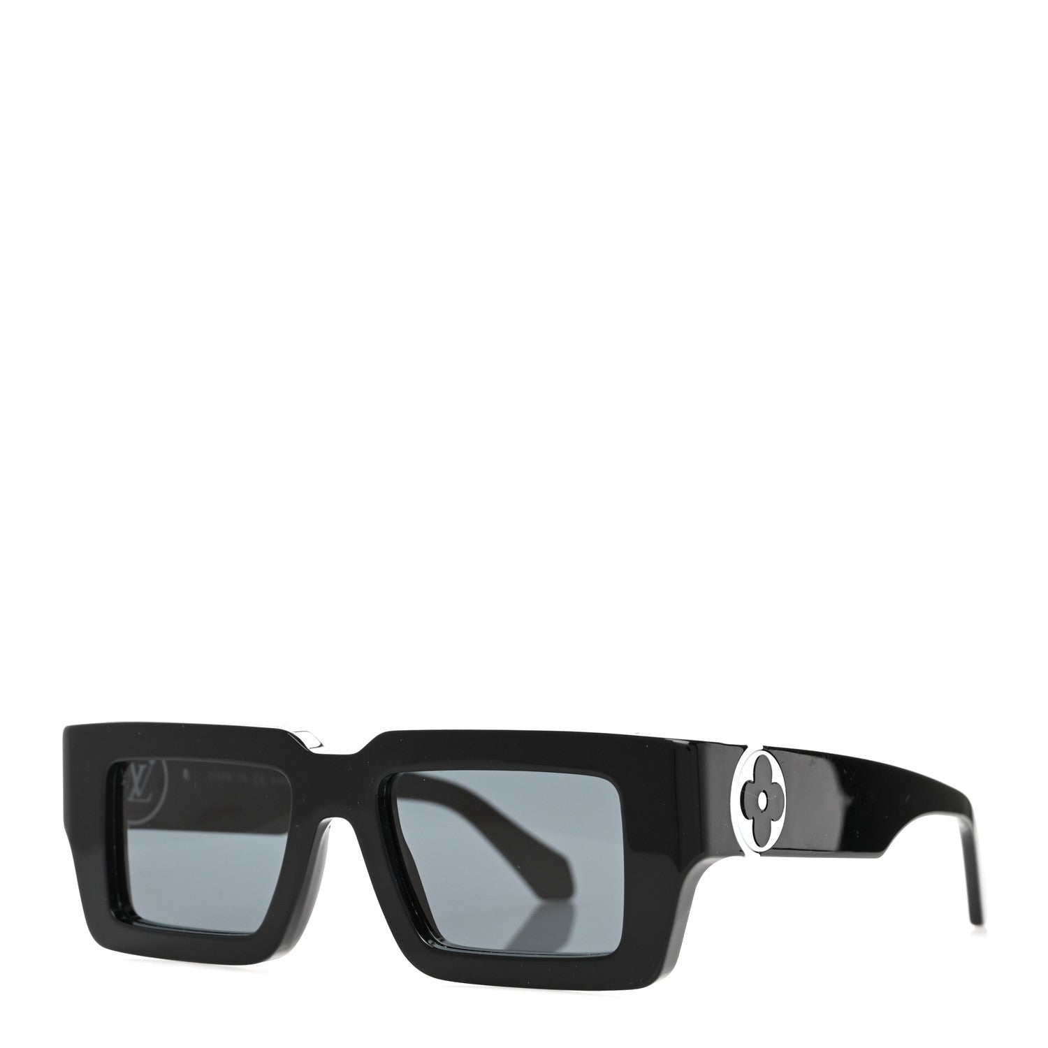 Louis Vuitton Acetate LV Flower Sunglasses Z1360W Black 1 of 7