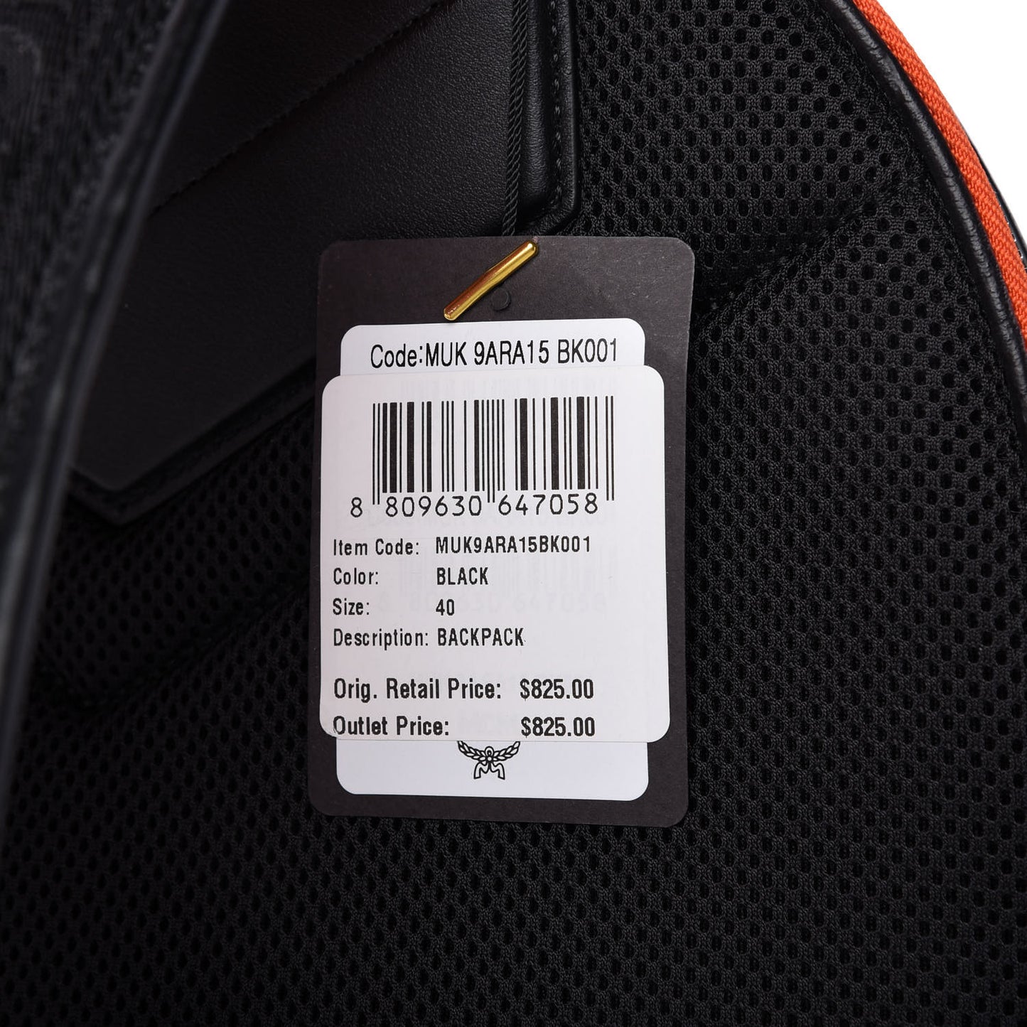 Visetos Reflective Nylon Medium Resnick Backpack Black
