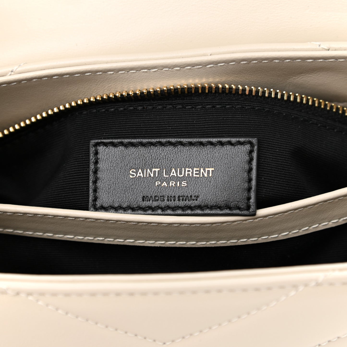 Calfskin Y Quilted Monogram Toy Loulou Crossbody Bag Crema Soft
