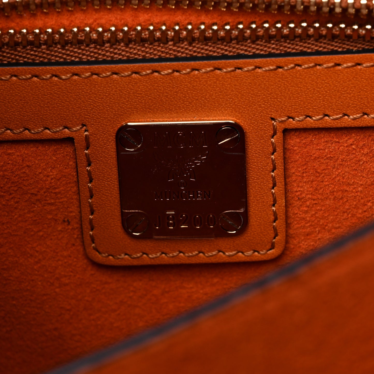 Grained Calfskin Patricia Park Avenue Crossbody Bag Cognac