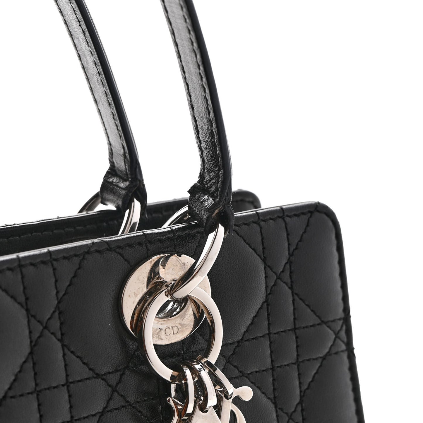 Lambskin Cannage Soft Lady Dior East West Black