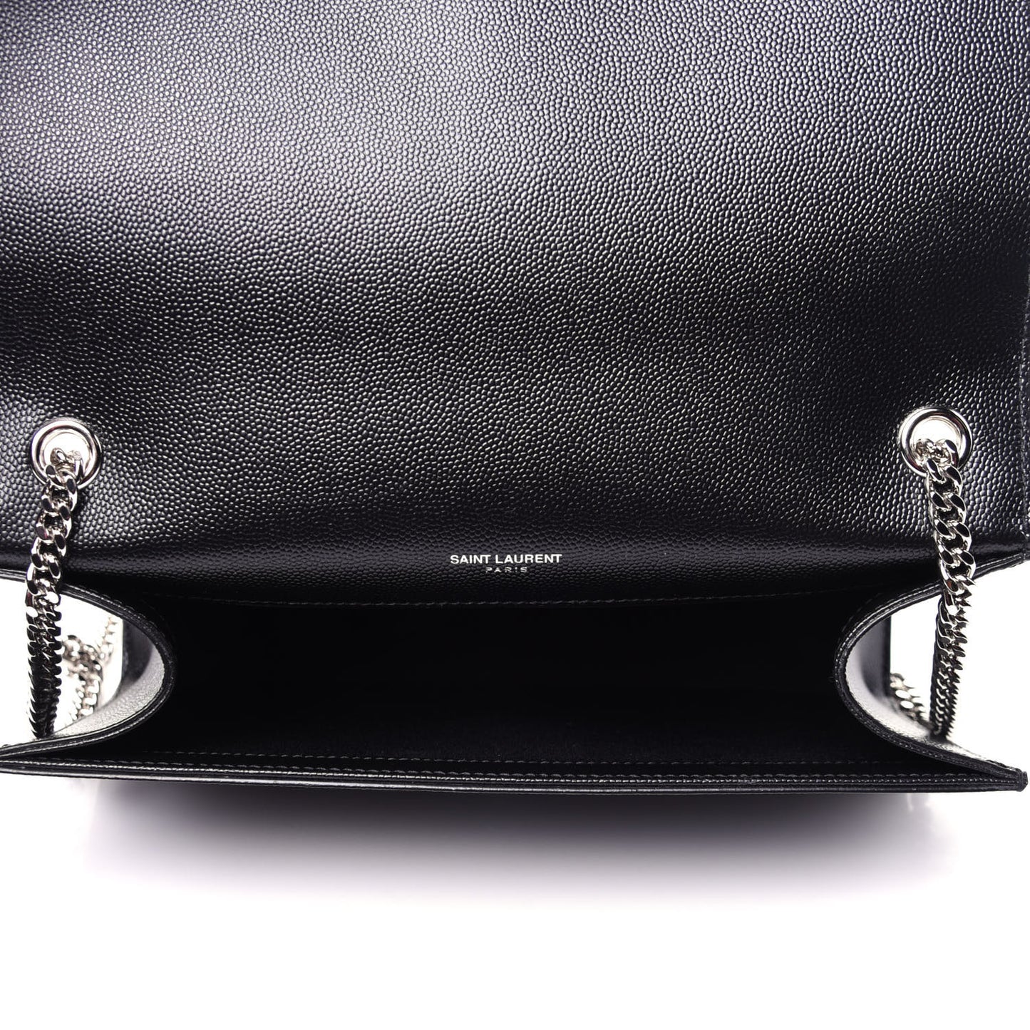 Grain De Poudre Medium Classic Monogram Kate Satchel Black