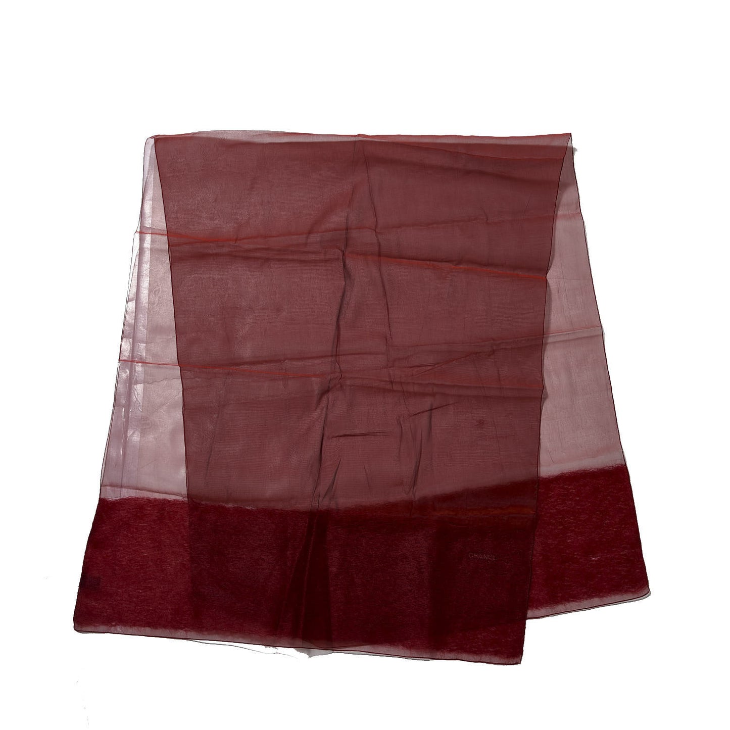 Mohair Silk Scarf Dark Red