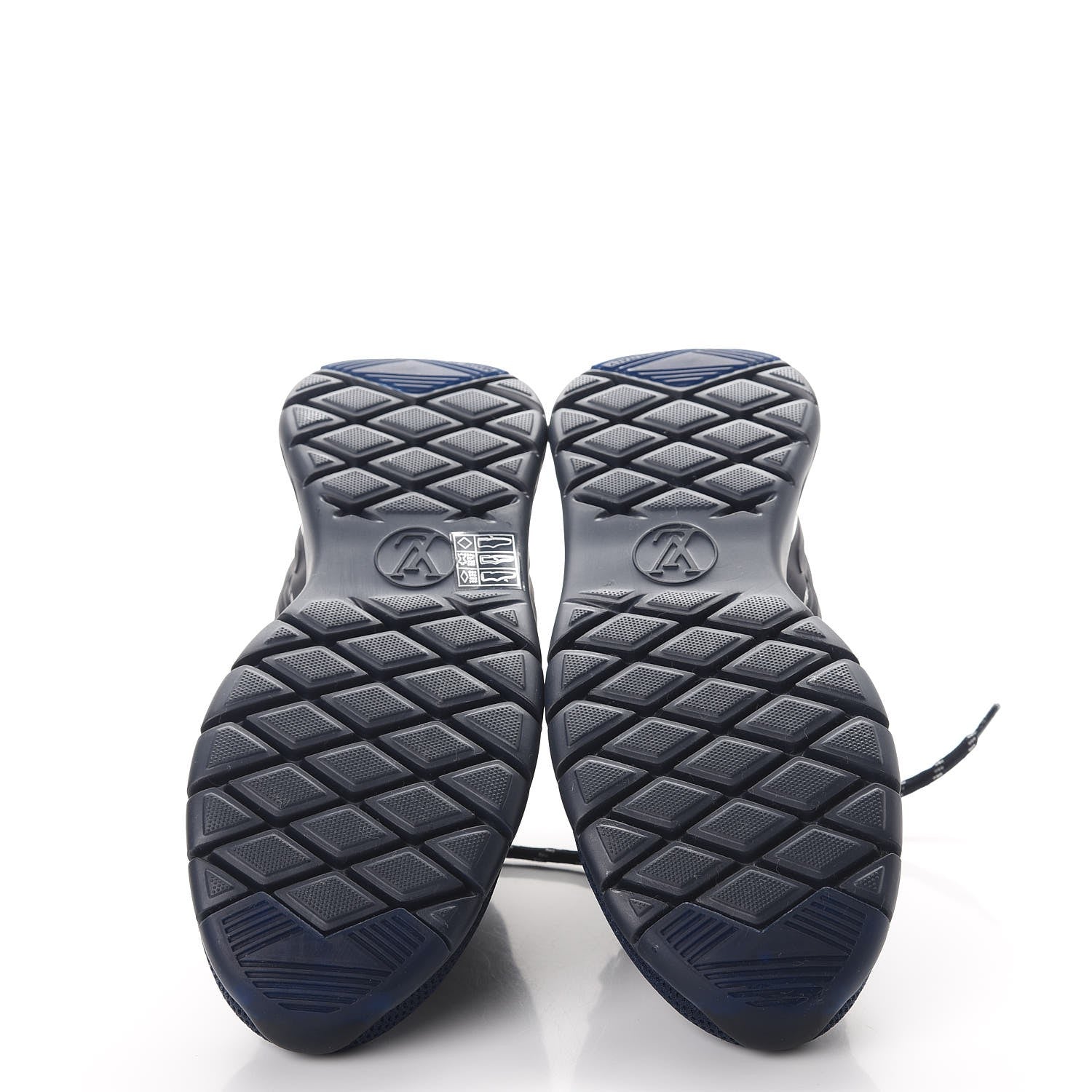 Louis Vuitton Neoprene Mesh Rubber Fastlane Low Sneakers 37 Marine 5 of 9