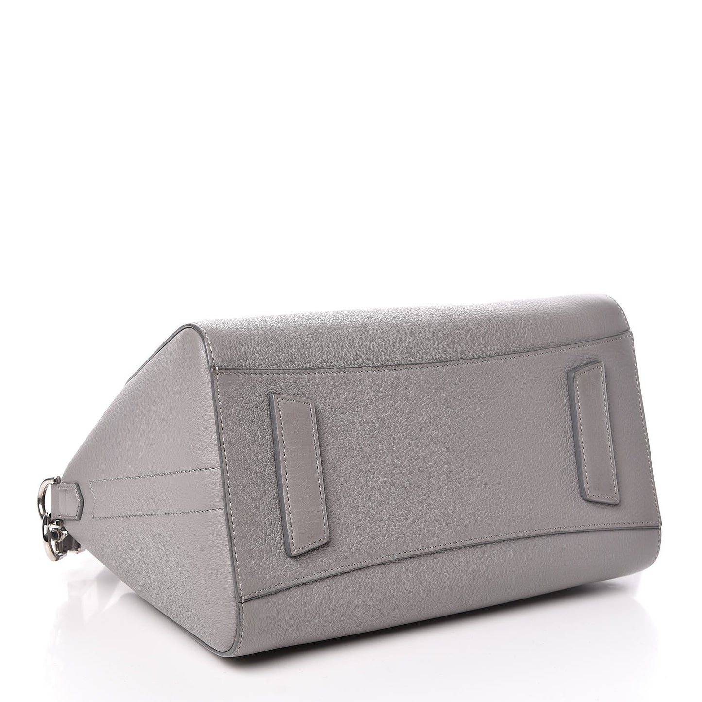Sugar Goatskin Small Antigona Pearl Grey