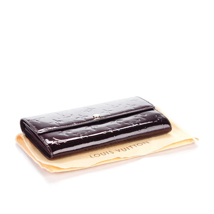 Louis Vuitton Vernis Sarah Wallet Amarante 4 of 9