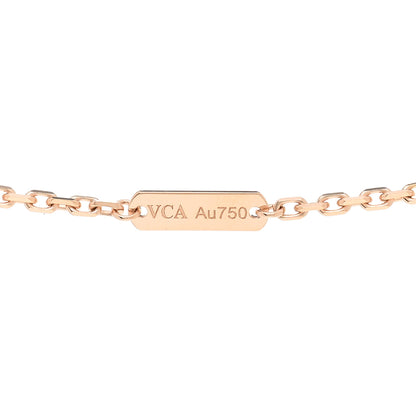 Van Cleef & Arpels 18K Rose Gold Gray Mother of Pearl Magic Alhambra Long Necklace 4 of 5
