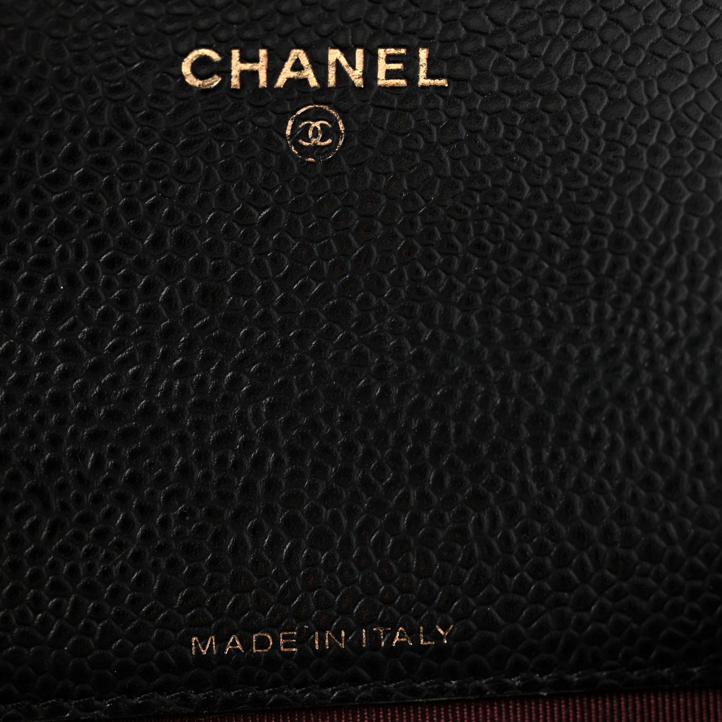 Caviar Quilted Flap Card Holder Black