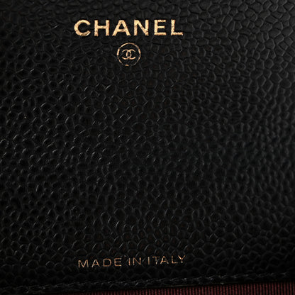 Chanel Caviar Quilted Flap Card Holder Black 7 of 11