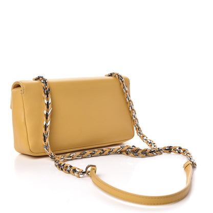 Fendi Nappa Mini Be Baguette Shoulder Bag Yellow 3 of 10