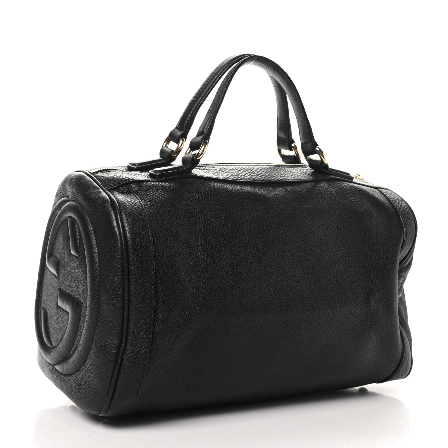 Gucci Pebbled Calfskin Medium Soho Boston Black 3 of 10