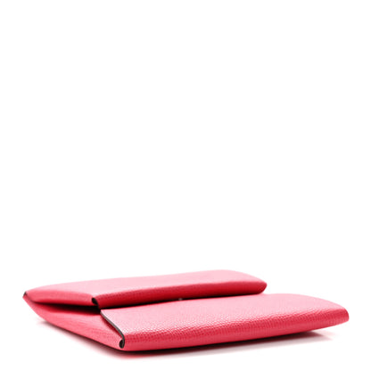 Hermes Madame Calfskin Bastia Coin Purse Rose Extreme 4 of 7