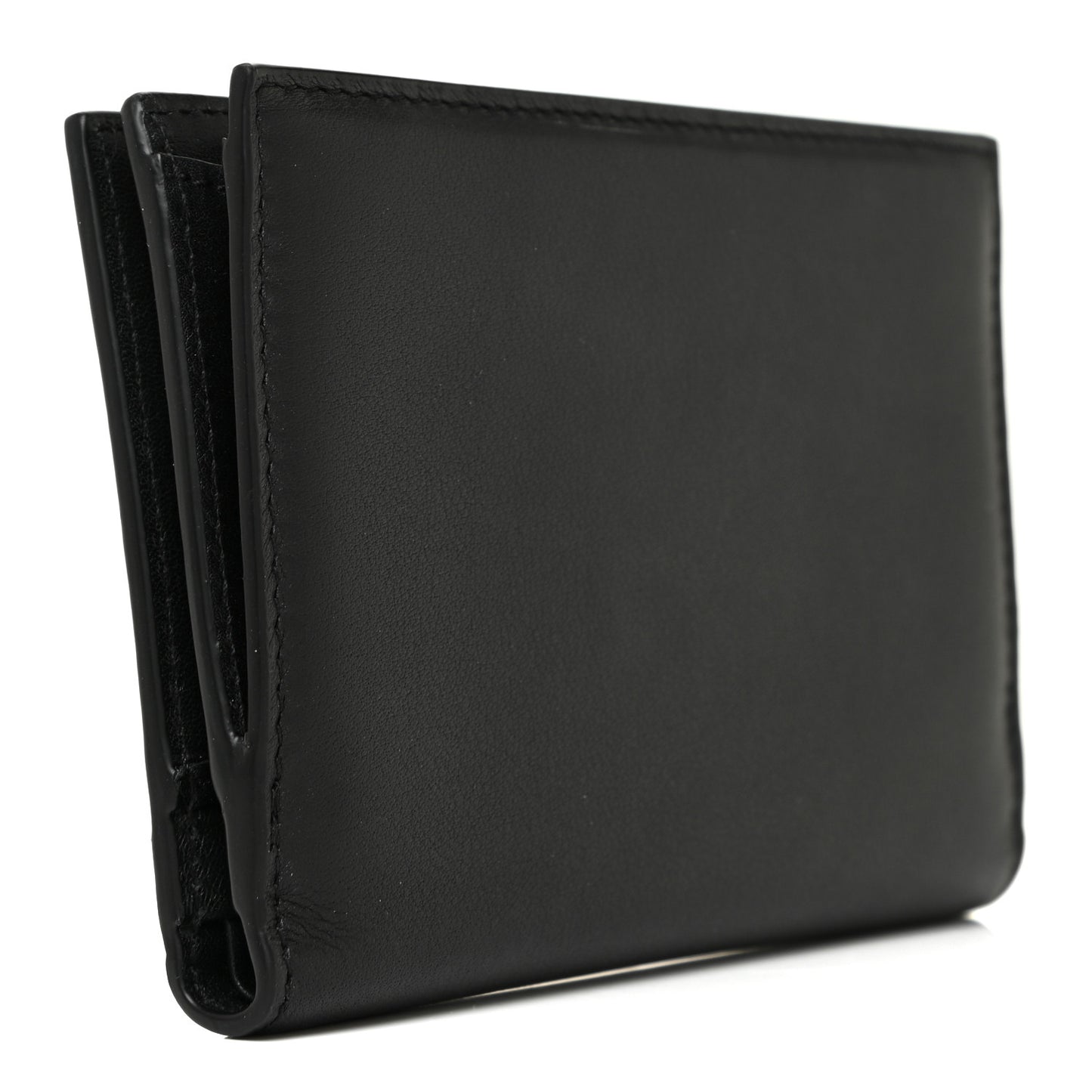 Calfskin Bi-Fold Wallet Black