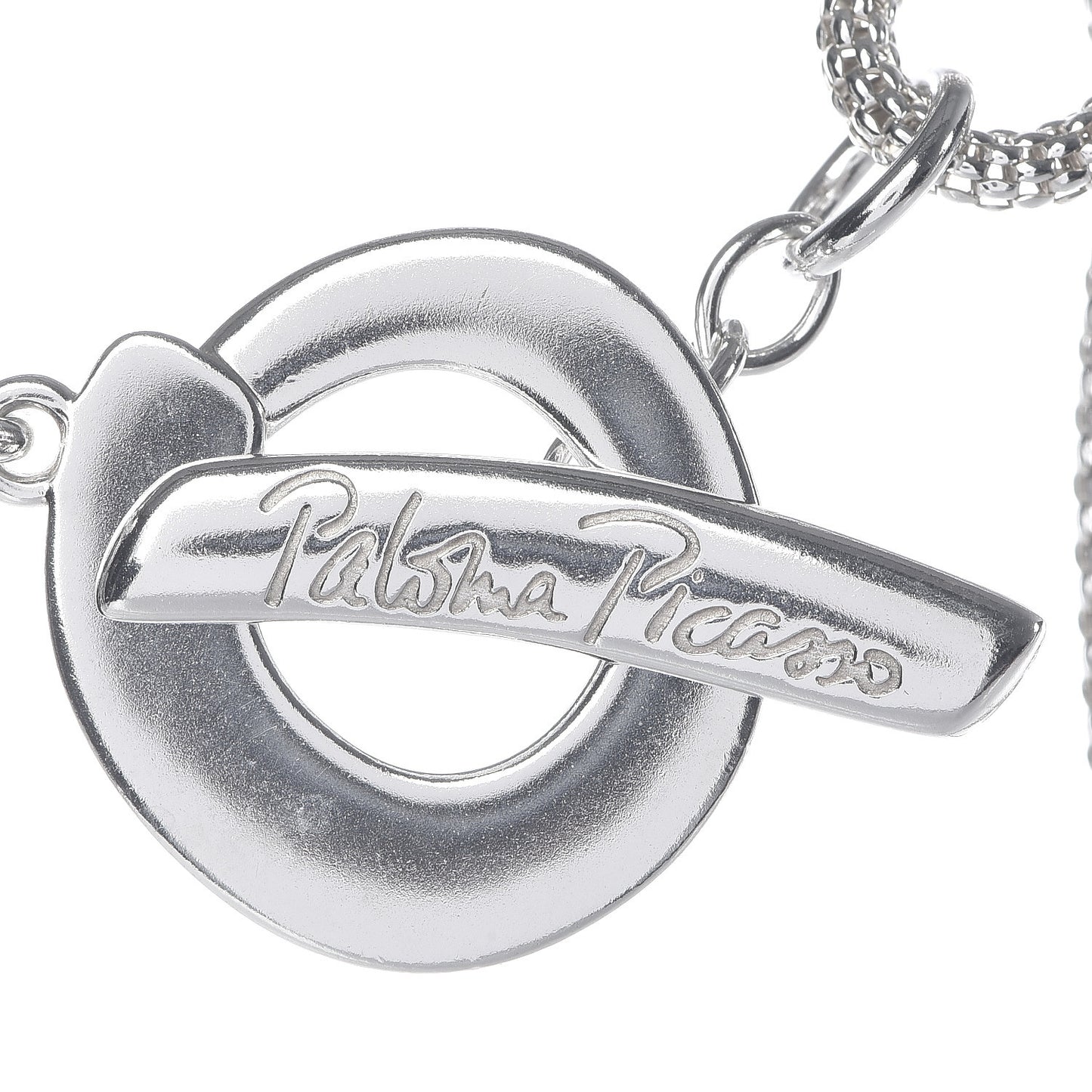 Sterling Silver Paloma Picasso Mesh Link Toggle Necklace