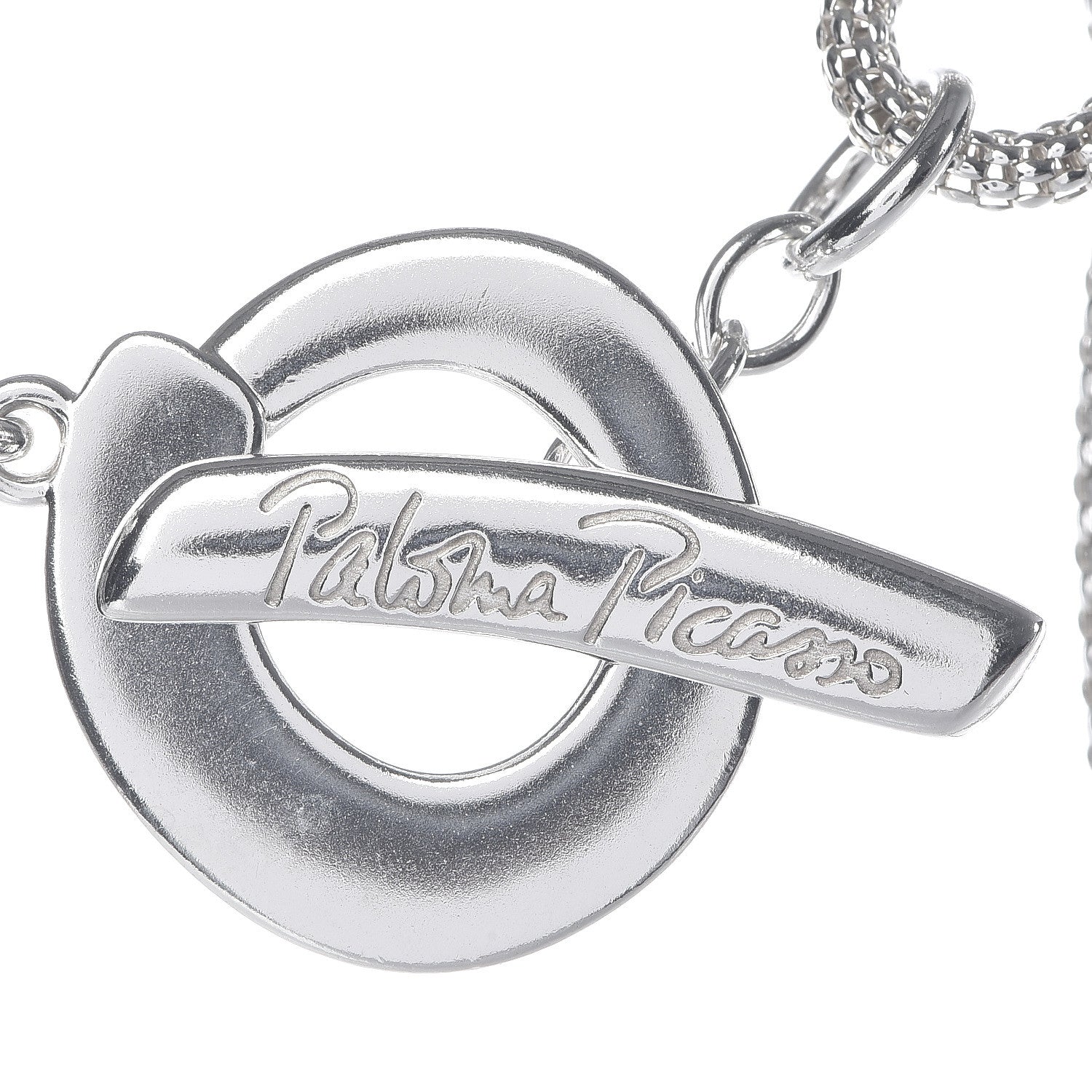 Tiffany Sterling Silver Paloma Picasso Mesh Link Toggle Necklace 4 of 5