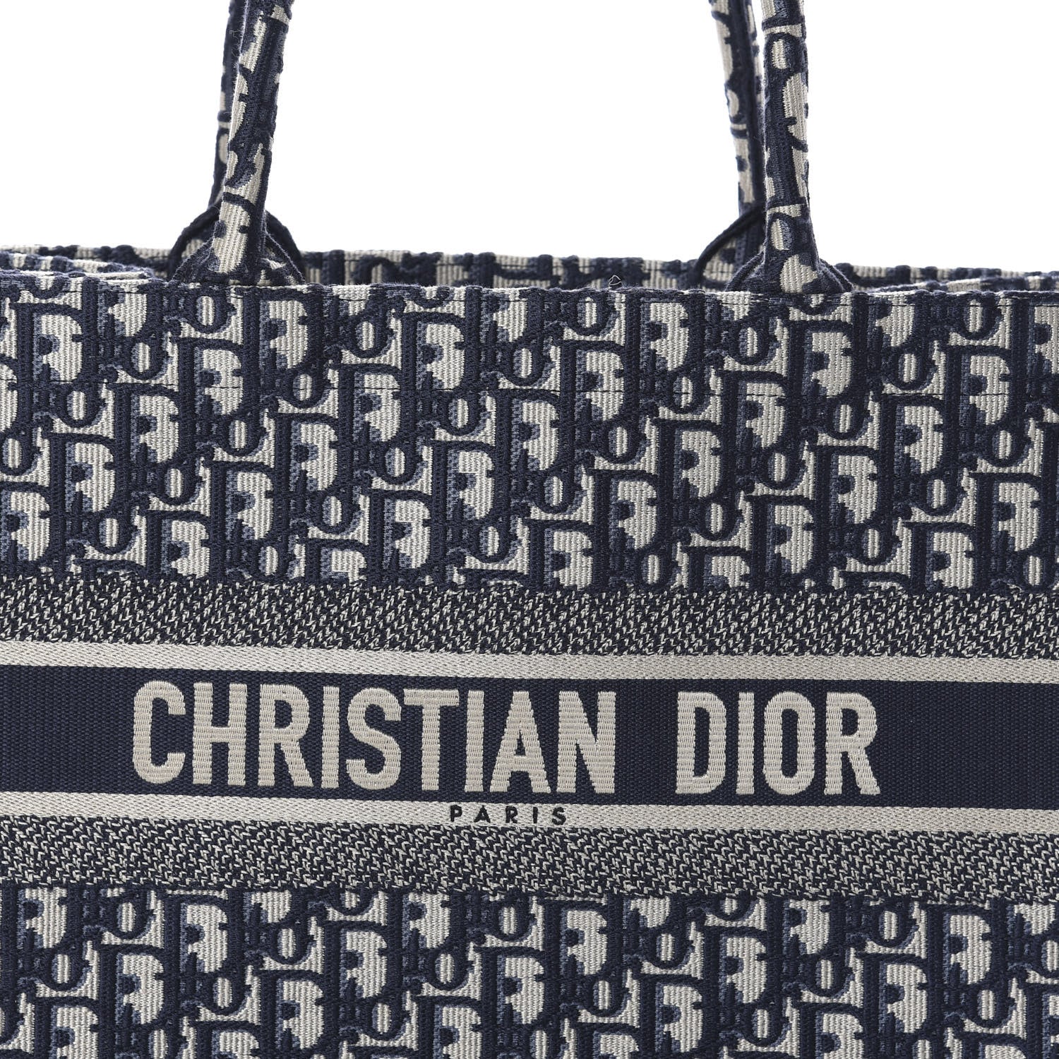 Christian Dior Oblique Medium Book Tote Blue Multicolor 7 of 9