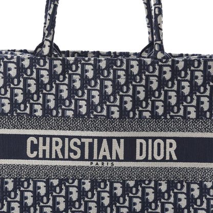 Christian Dior Oblique Medium Book Tote Blue Multicolor 7 of 9