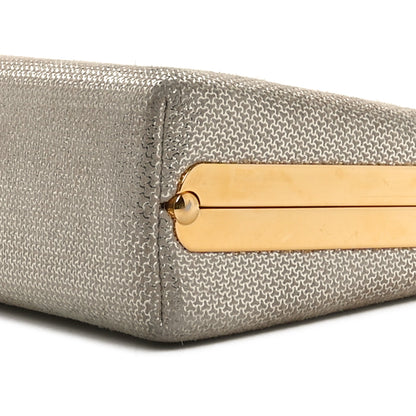 Jimmy Choo Metallic Coarse Glitter Celeste Clutch Champagne 9 of 9