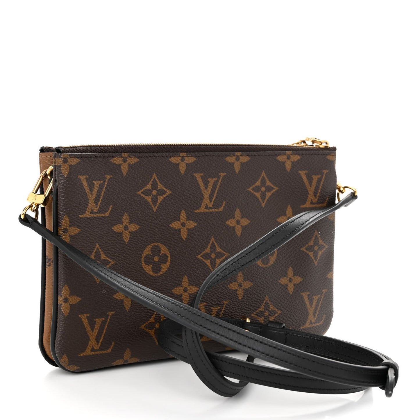 Reverse Monogram Giant Double Zip Pochette