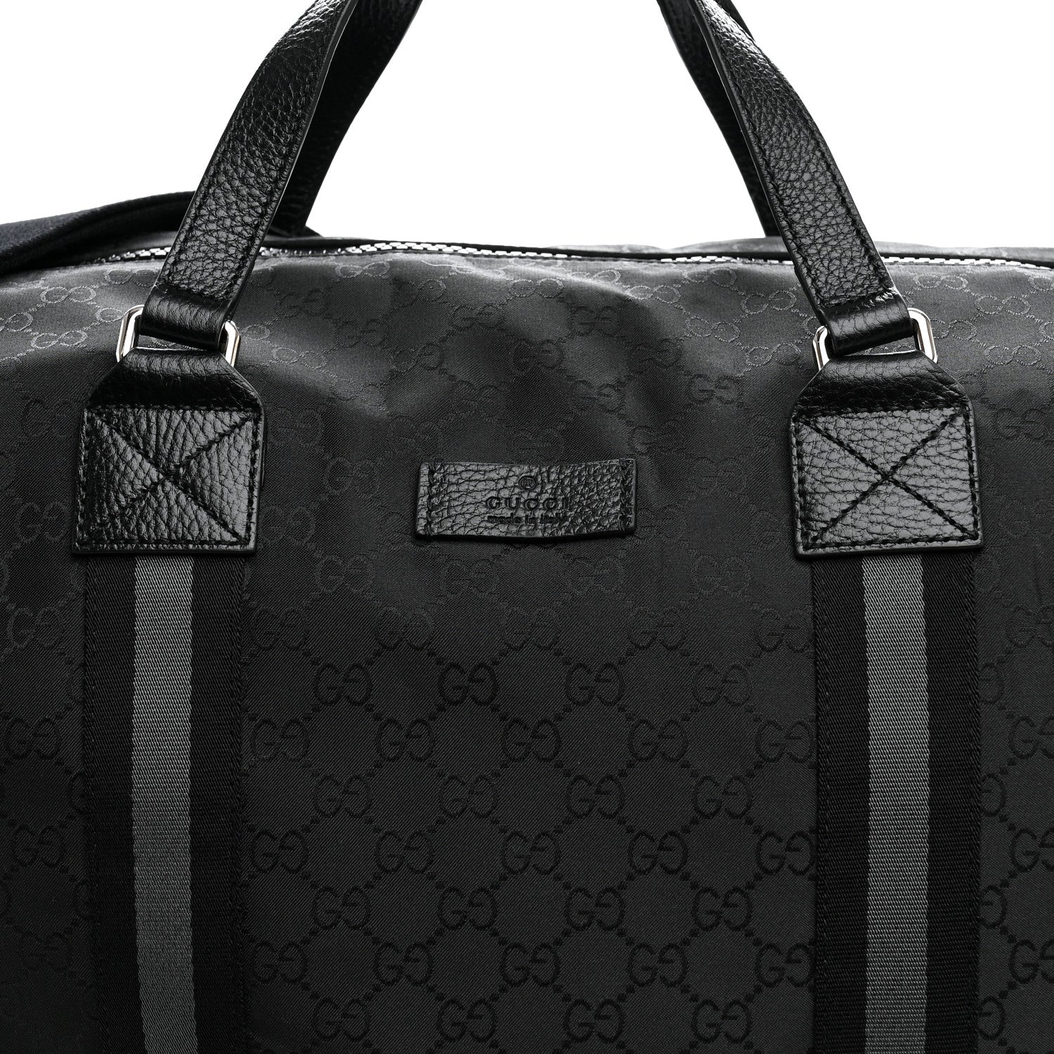 Gucci Nylon Monogram XL Duffle Bag Black 7 of 9