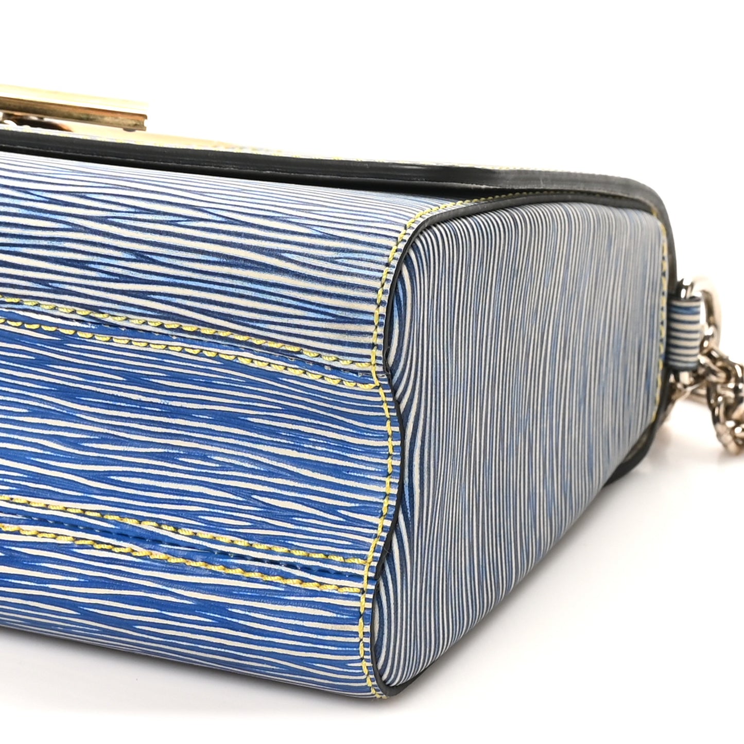 Epi Twist Shoulder Bag MM Denim Light