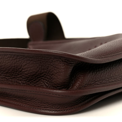 Hermes Taurillon Clemence Evelyne III PM Bordeaux 10 of 11
