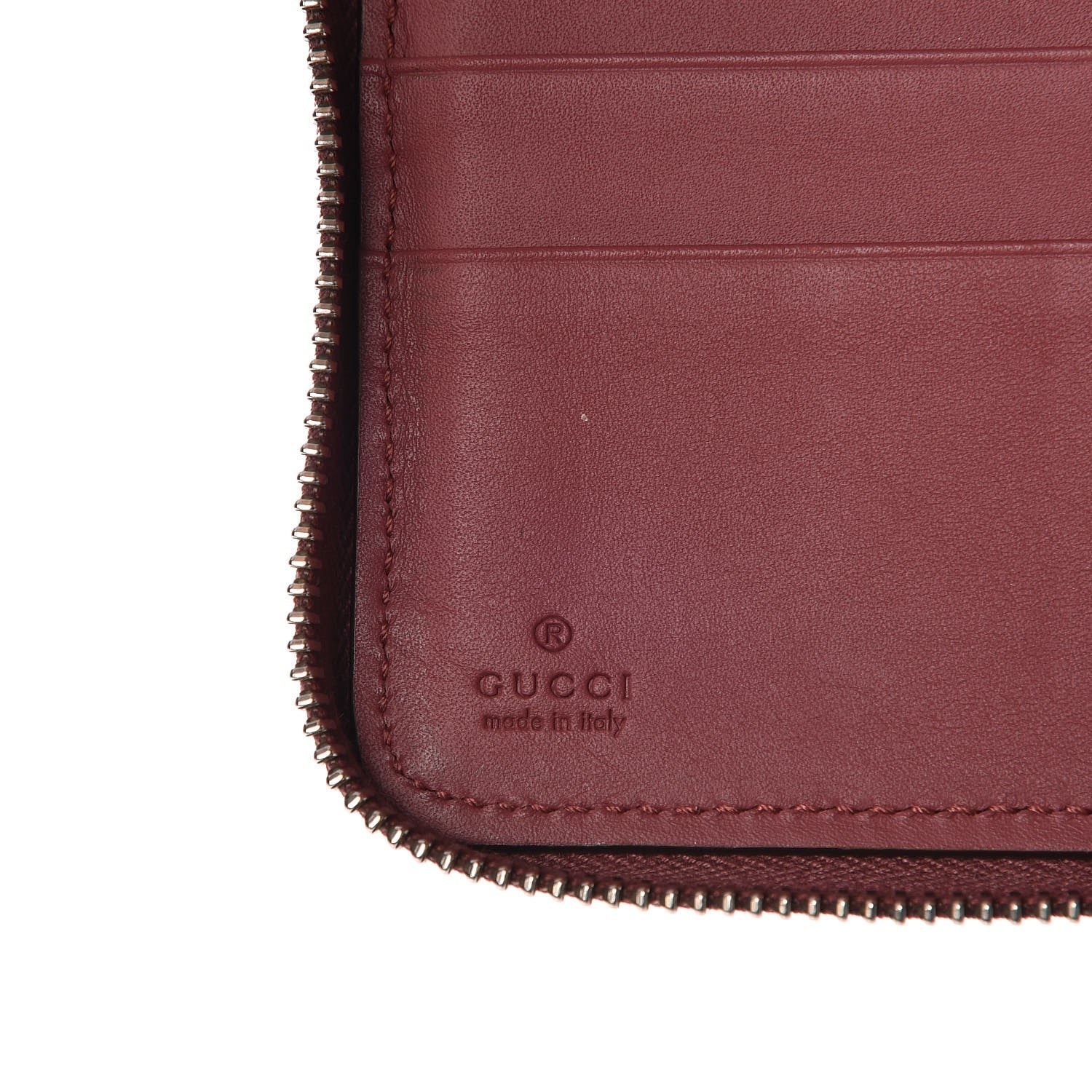 Gucci GG Supreme Monogram Blooms Zip Around Wallet Beige Multicolor Dry Rose 7 of 9