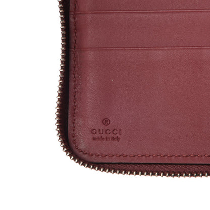 Gucci GG Supreme Monogram Blooms Zip Around Wallet Beige Multicolor Dry Rose 7 of 9