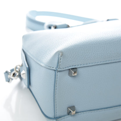 MCM Grained Calfskin Small Ella Boston Sky Blue 10 of 15