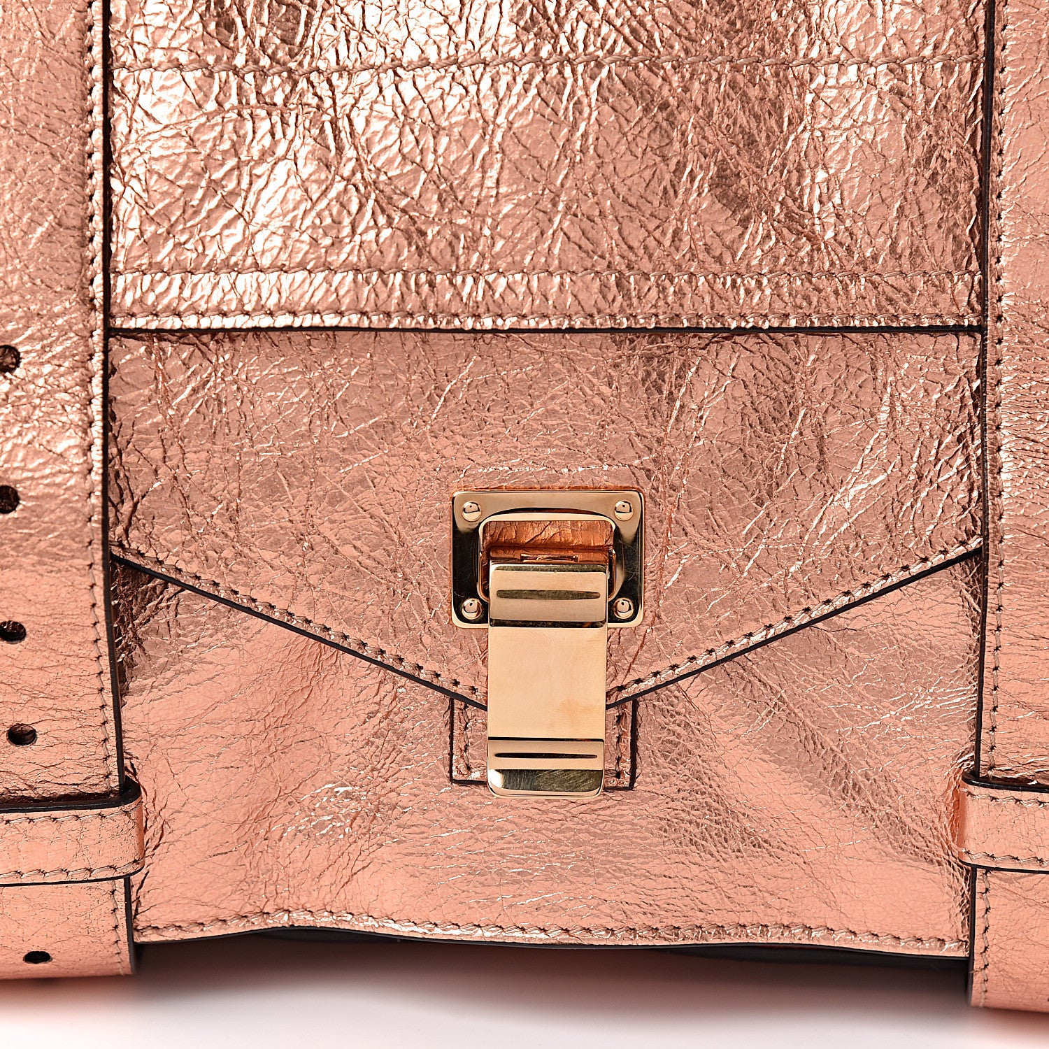 Proenza Schouler Metallic Lambskin Medium PS1 Satchel Copper 16 of 16