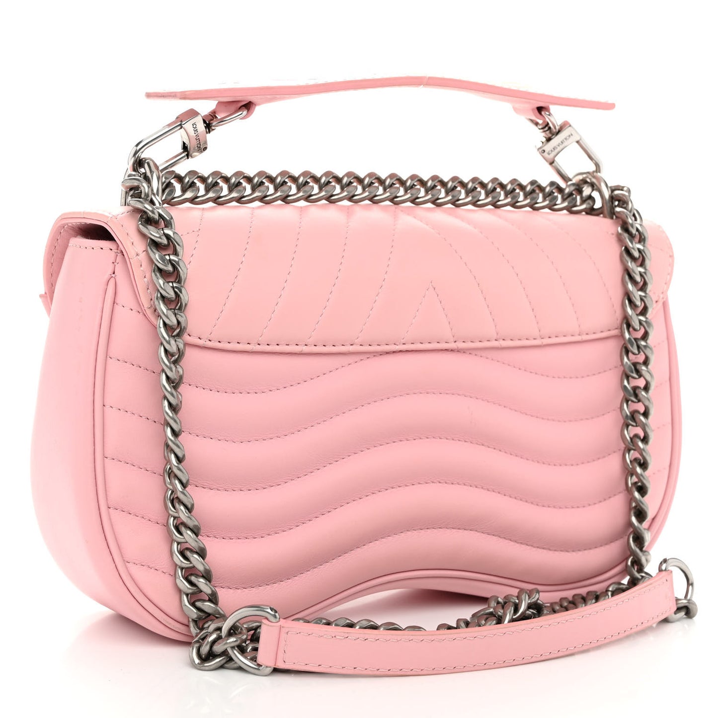 Calfskin New Wave Chain MM Smoothie Pink