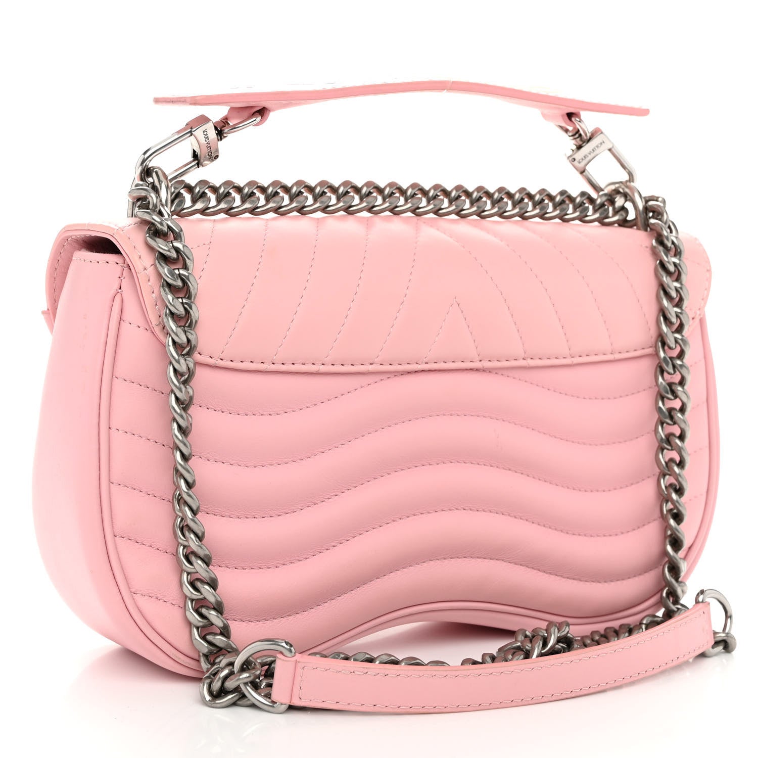 Louis Vuitton Calfskin New Wave Chain MM Smoothie Pink 3 of 9