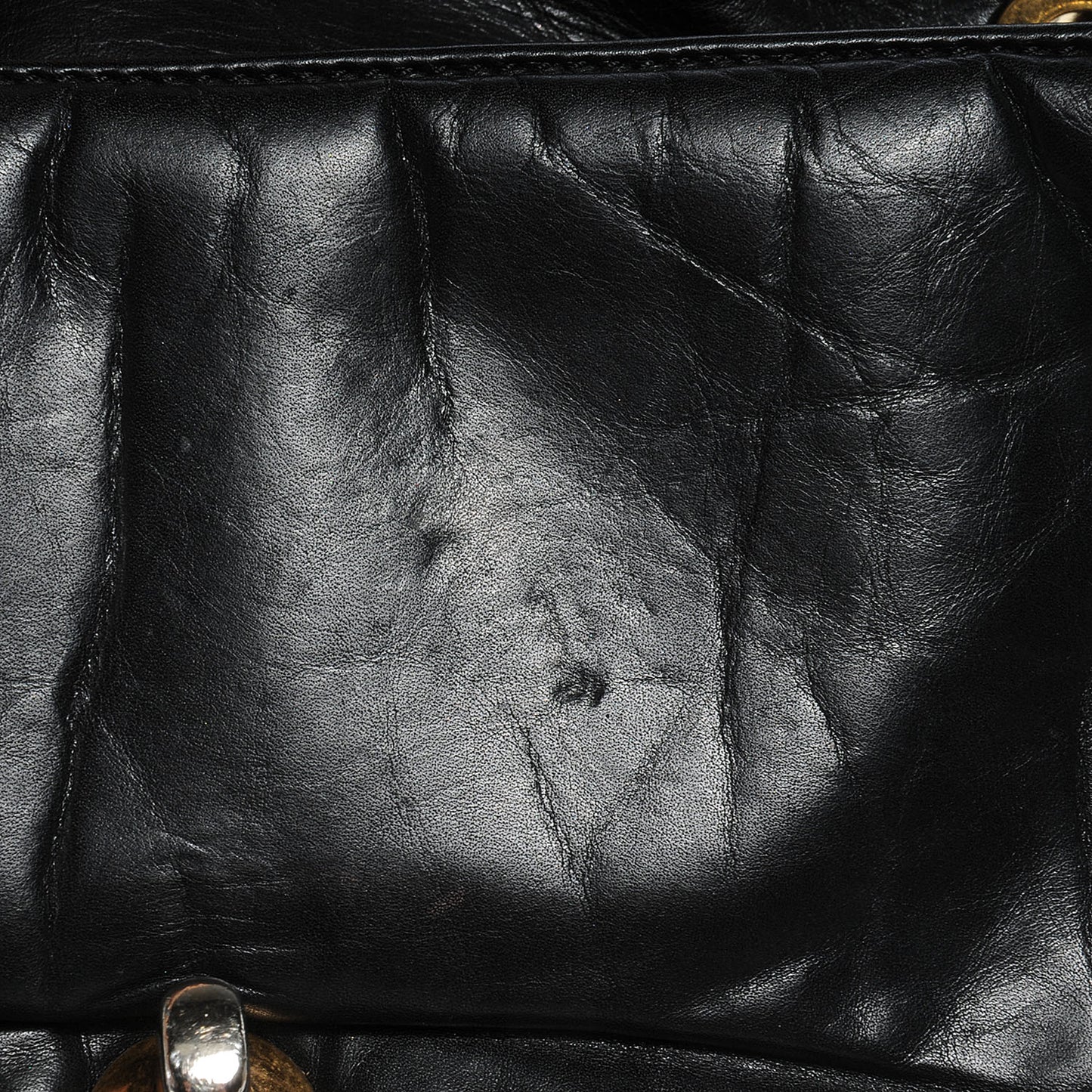 Quilted Small Pondichery Flap Black