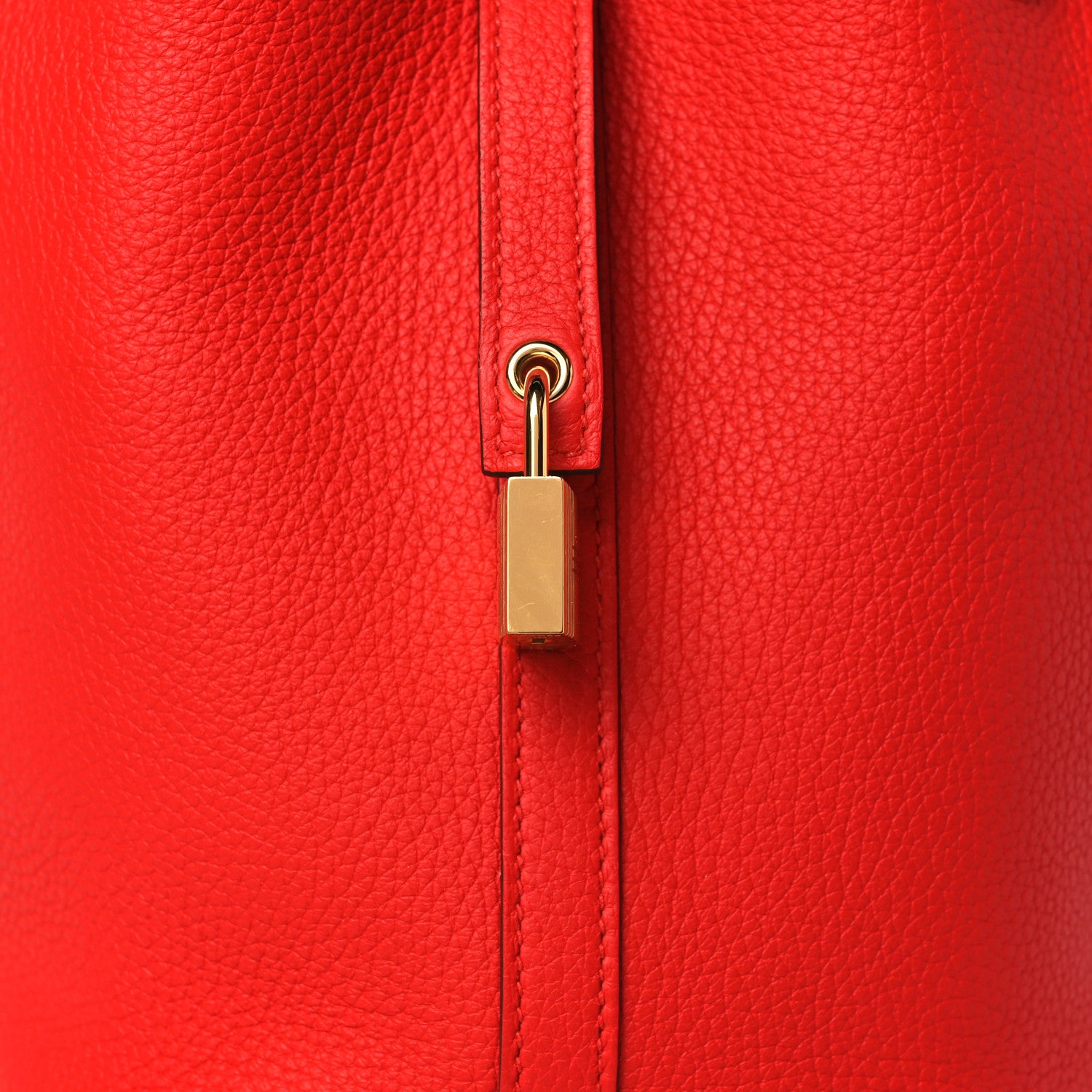 Hermes Taurillon Clemence Picotin Lock 18 PM Rouge De Coeur 8 of 11