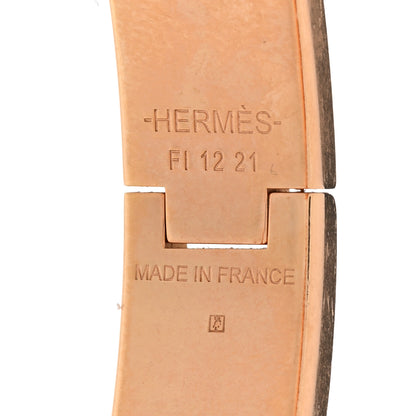 Hermes Enamel Narrow Clic Clac H Bracelet PM Creme 4 of 5